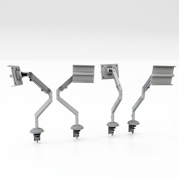 humanscale m2 monitor arm 3d model