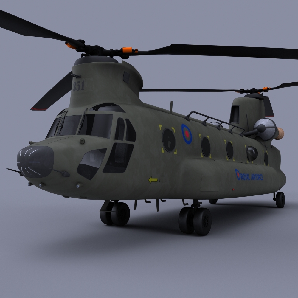 boeing ch-47 chinook 3d model