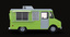 3d food truck van