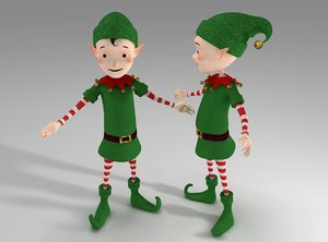 3d christmas elf