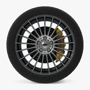 valencia dark disk car wheel 3d max