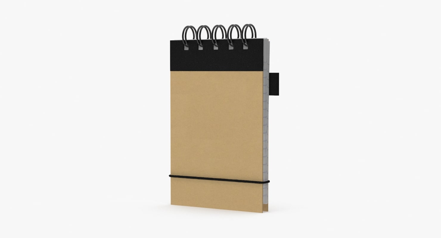 3d note notepad model