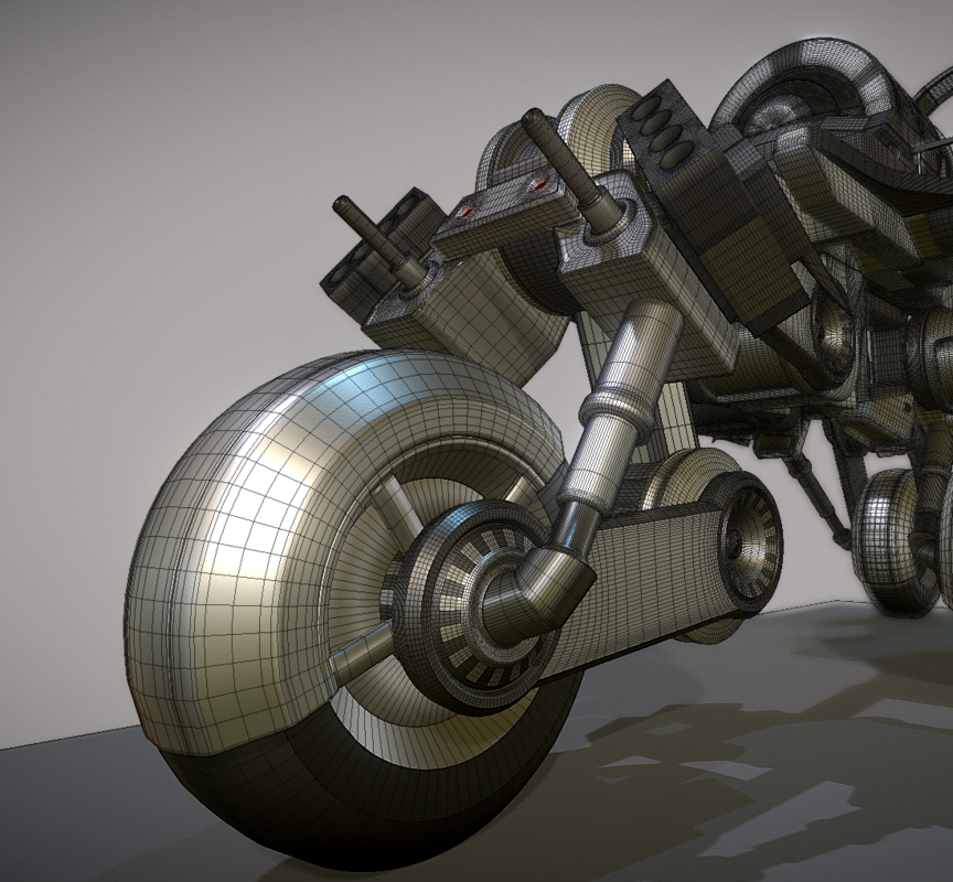 3d Model Futuristic Trike Version 2