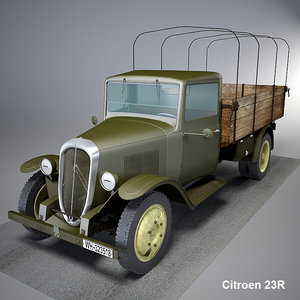 3d model citroen 23r cargo truck