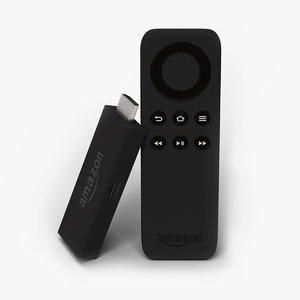 amazon tv stick remote 3d model