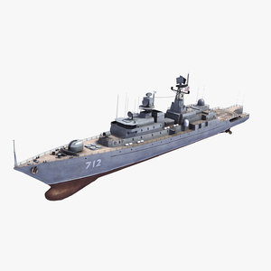 neustrashimy frigate 3d 3ds
