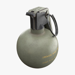 m67 grenade 3d model