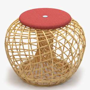 cane-line nest small footstool max
