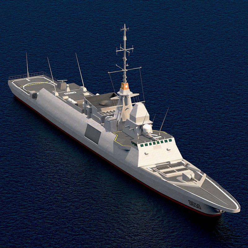 frigate european multi mission 3d max