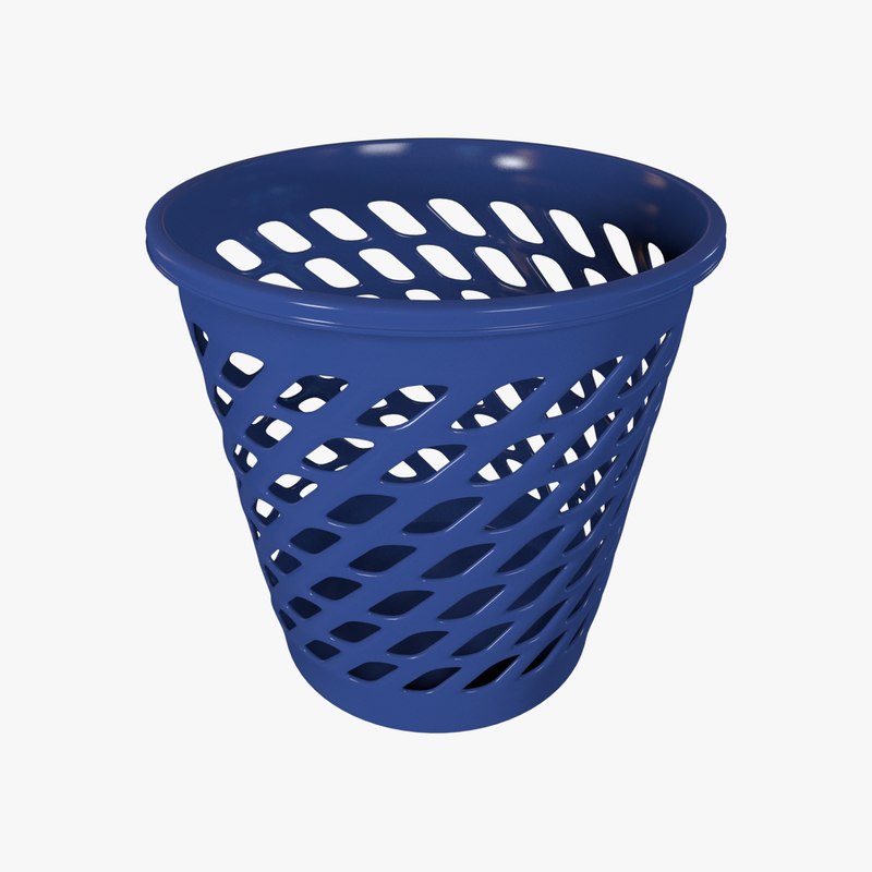 3d model waste basket wastebasket