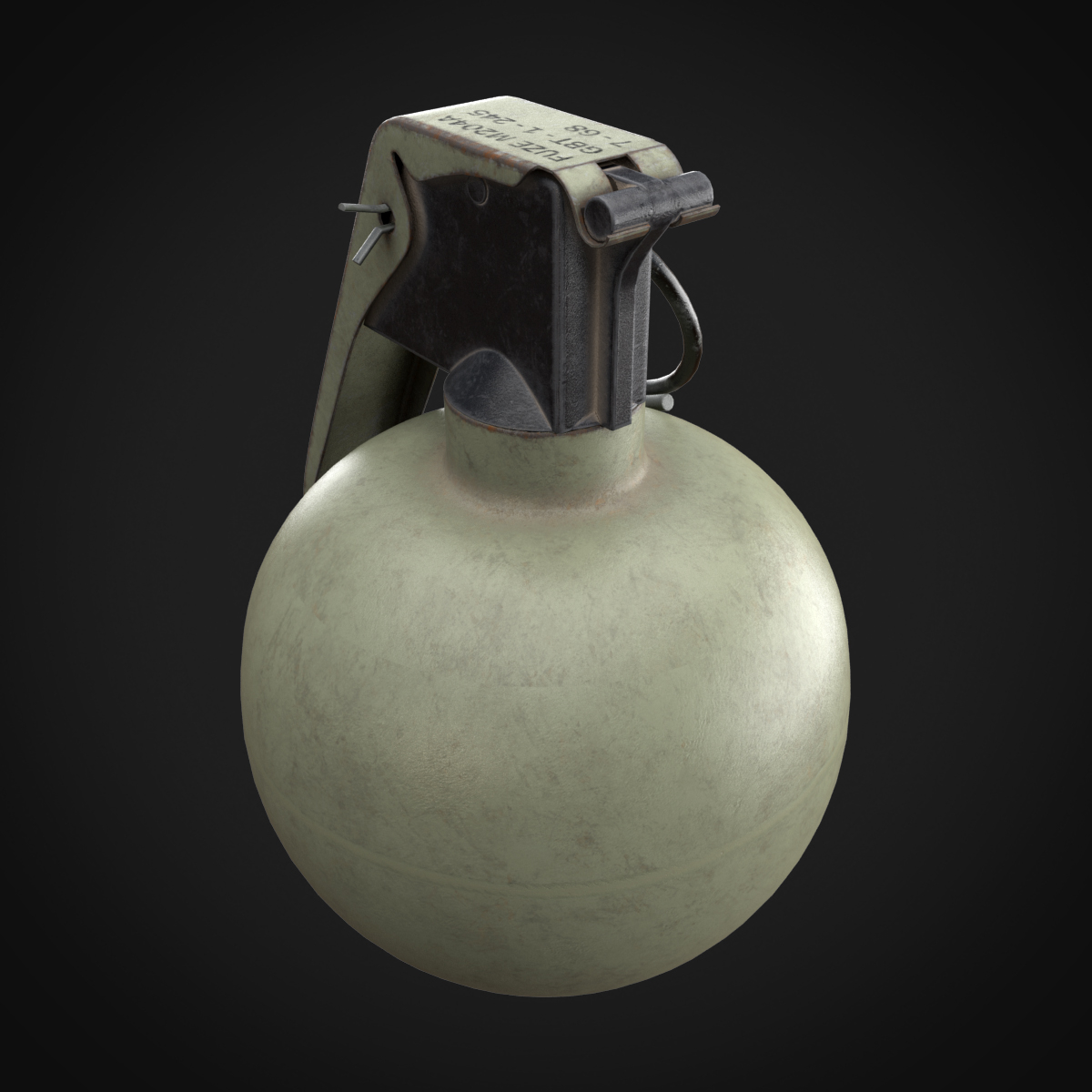 M67 Grenade 3d Model