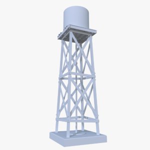 3d model water tank