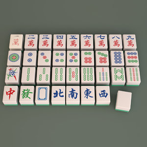 mahjong set 3d model