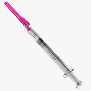 3d 3ml syringe injection