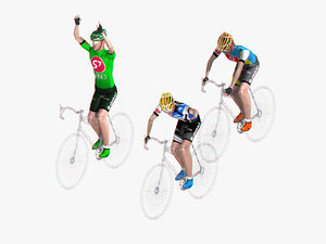 racing cyclists 3d 3ds