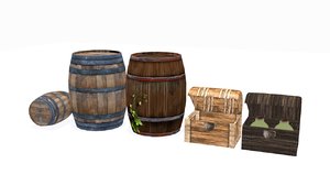 max wooden barrel chest