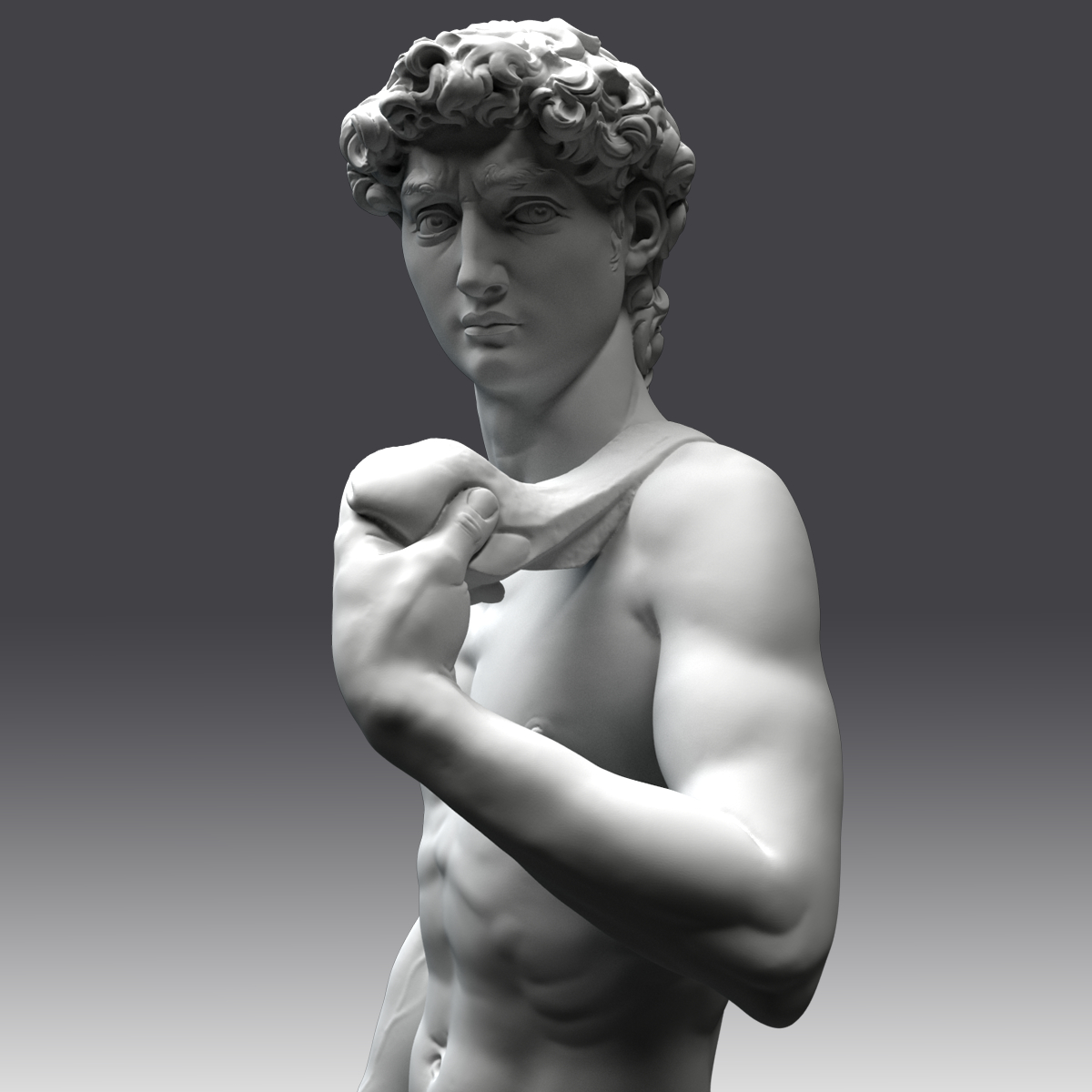 david statue michelangelo 3d obj