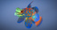 3d mandarin fish mandarinfish model