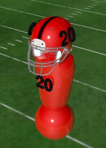 football dummy 3d model