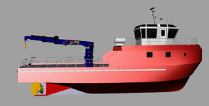 fishing vessel 3d model