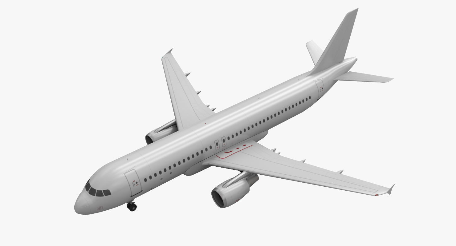 airbus a320 blank 3d 3ds