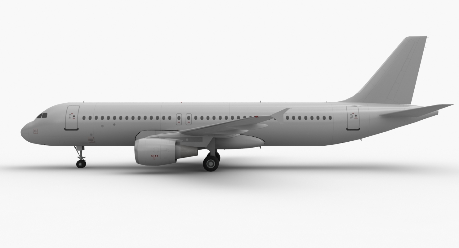 airbus a320 blank 3d 3ds