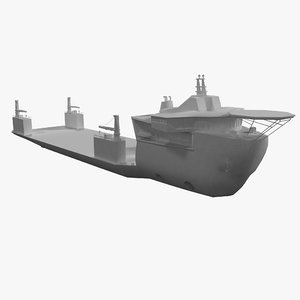 3d model heavy lift vessel