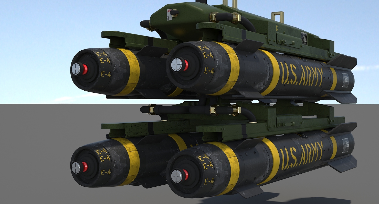 AGM-114ヘルファイアミサイル3Dモデル