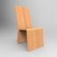 3d chair design wood