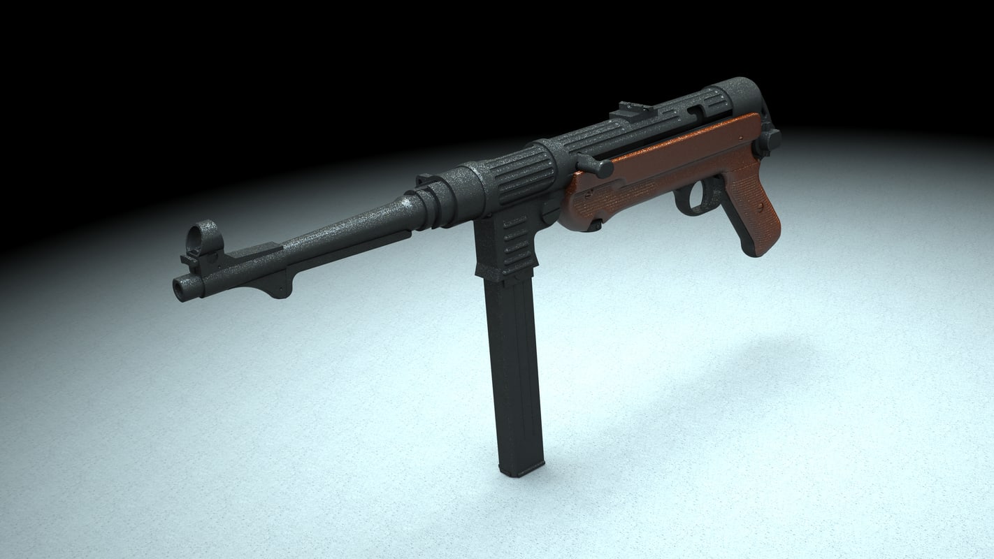 3d model maschinenpistole mp 40