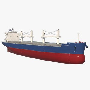 3d bulk carrier ship