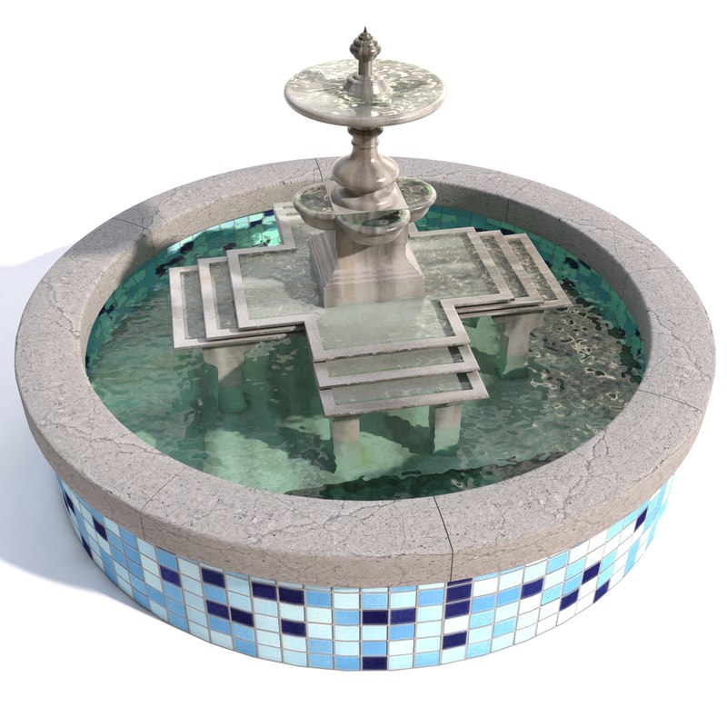 water fountain 3d model