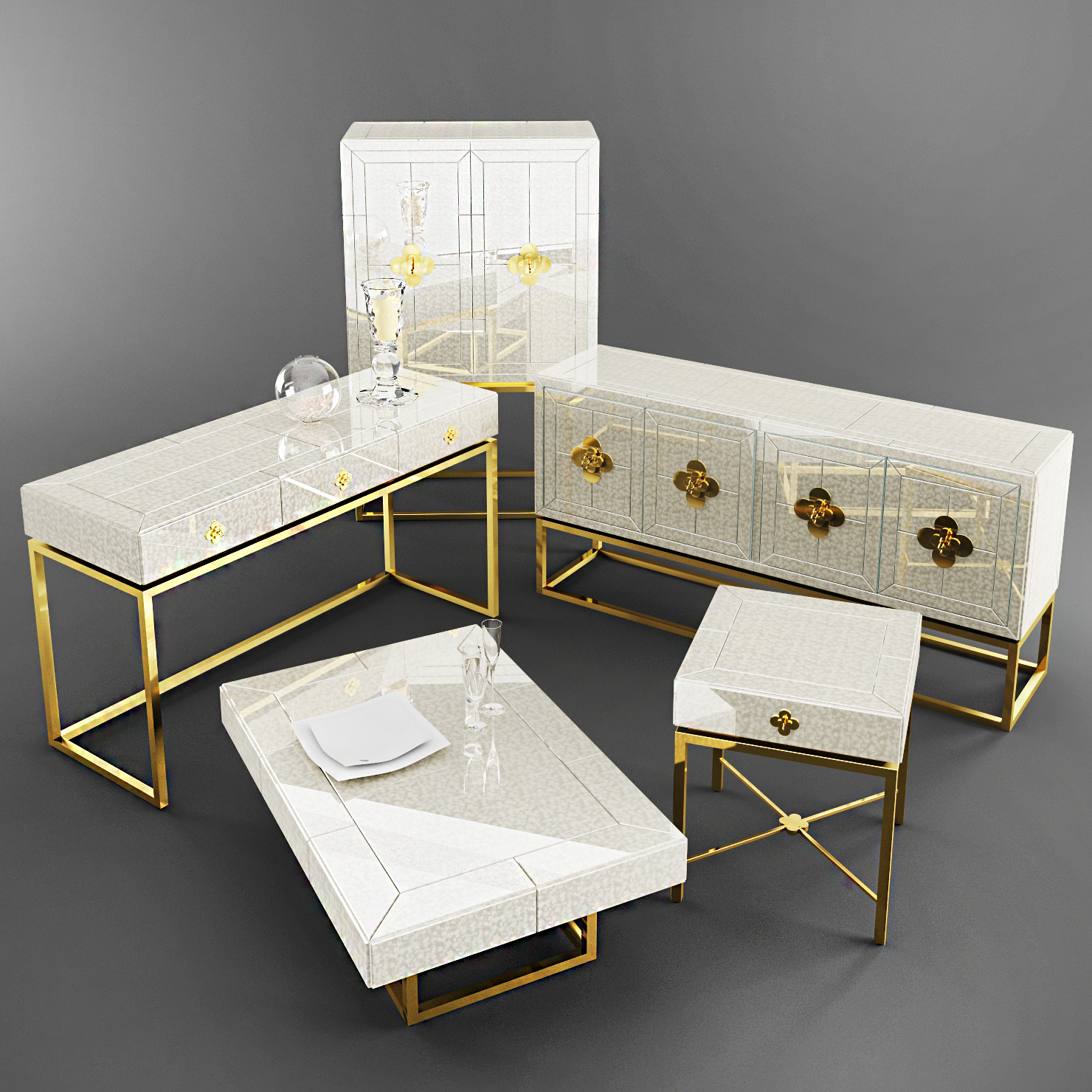 3d Model Jonathan Adler Delphine Furniture