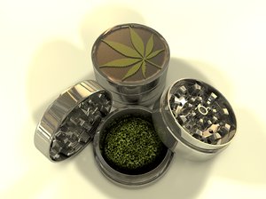 3d model herbal grinder