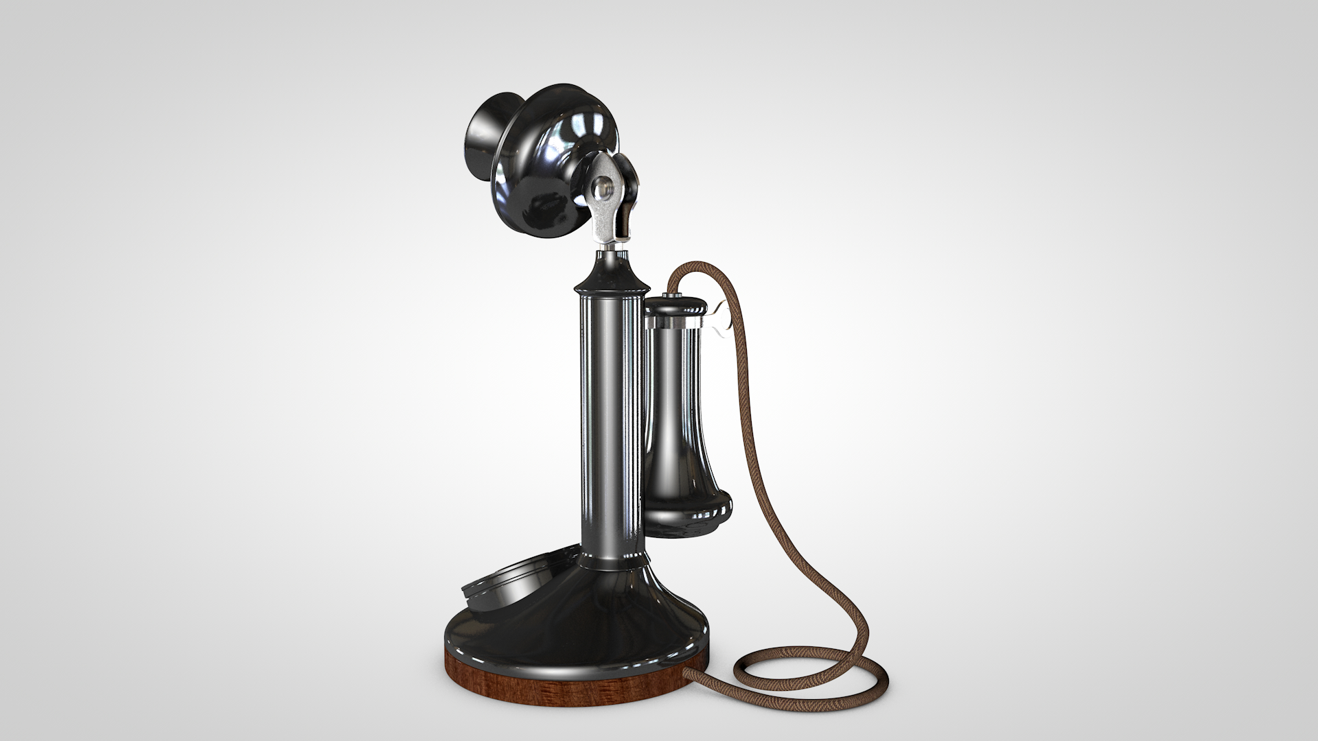candlestick phone c4d