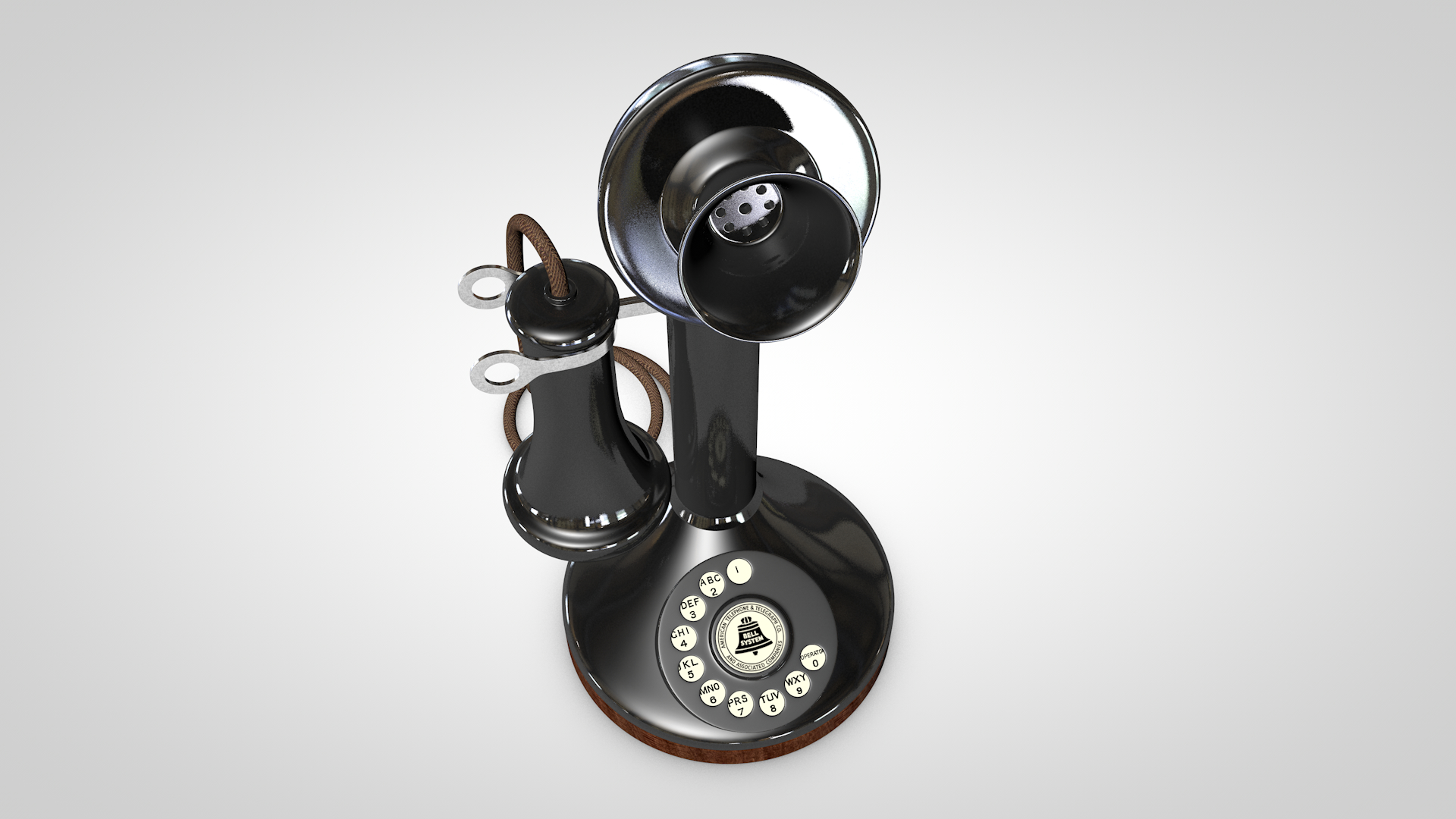 candlestick phone c4d