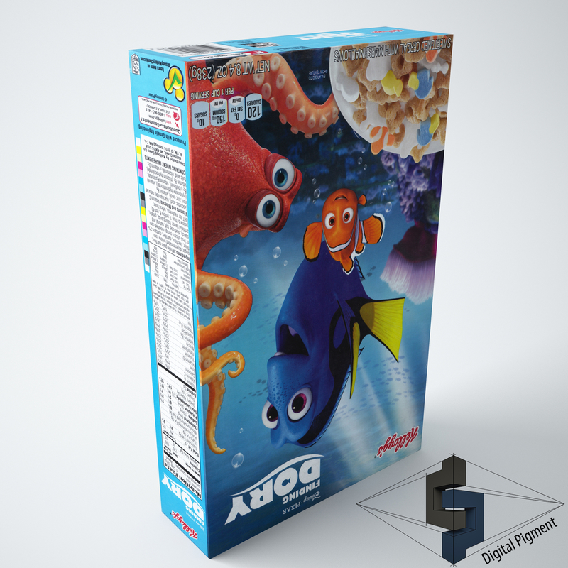 Max Finding Dory Cereal Box 