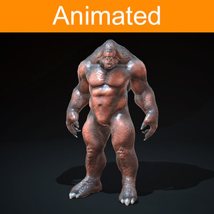 3d model of creature troll