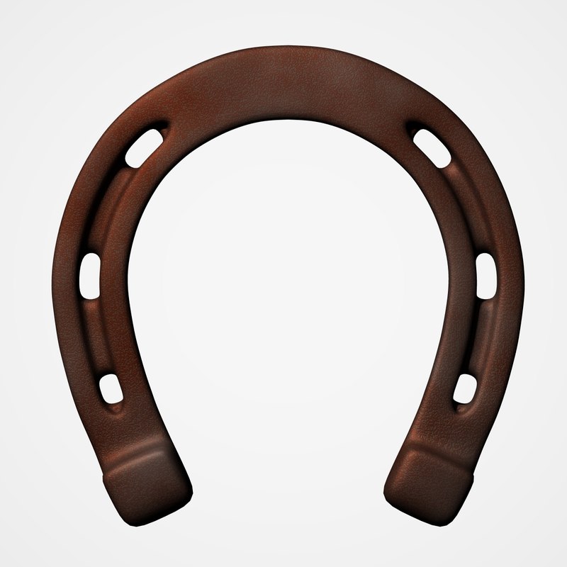 3d old horseshoe model