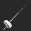3d model epee fencing weapon