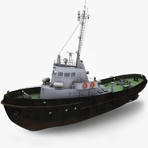 3d tug boat model