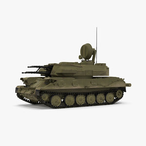 anti aircraft tank zsu 3d max