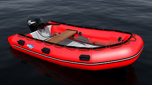 inflatable boat 3d 3ds