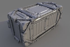 3d model cargo container