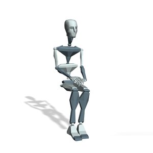 Girl sit talking loop