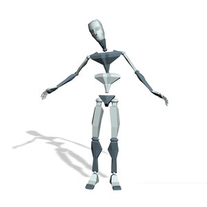 Male stand arms action talking