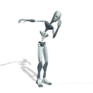 Stand scared point to right