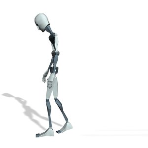 Girl sad turn and walk away