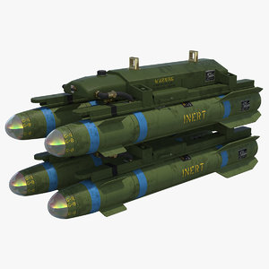 agm-114 hellfire missile 3d max