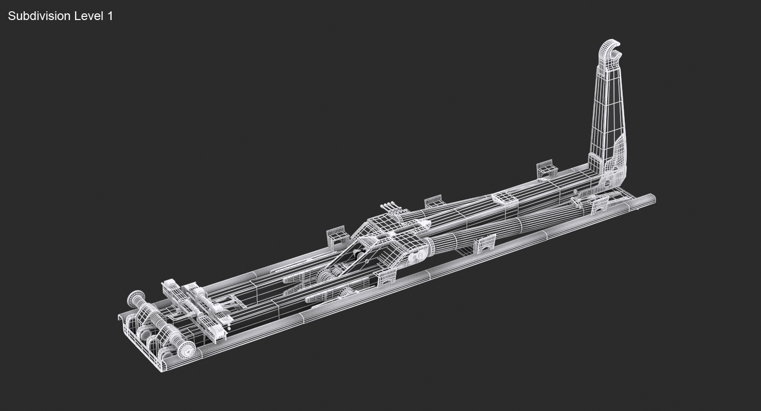 hydraulic hooklift hook 3ds